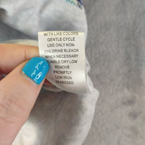 Rebecca Malone Petite Paisley Print T-Shirt PL Cotton/Polyester Blend Multicolor - Picture 5 of 9